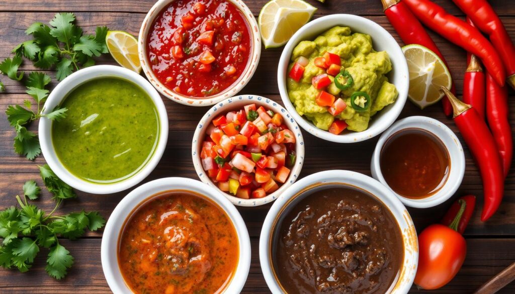 Mexican cuisine sauce options