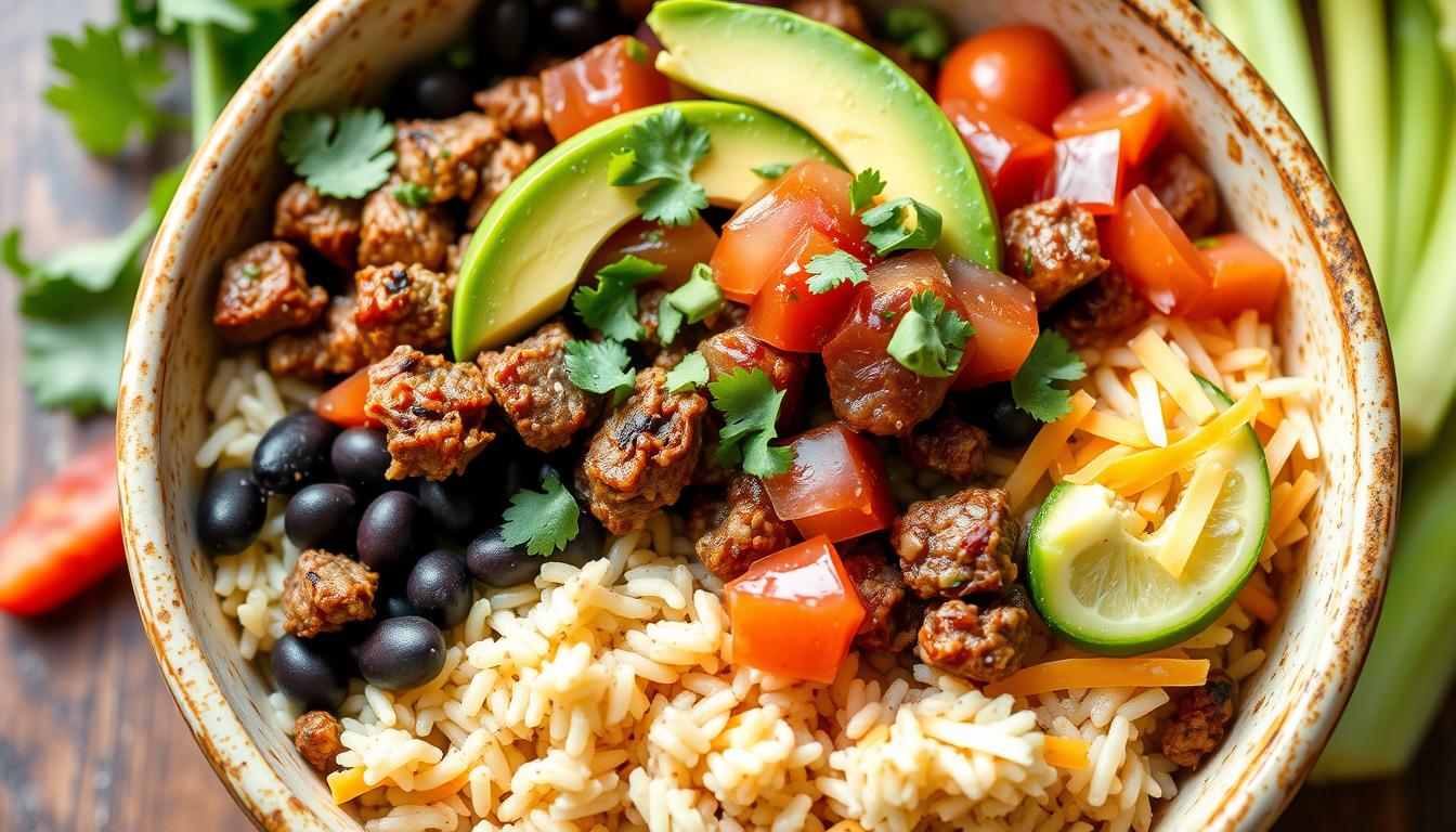 beef burrito bowl recipe