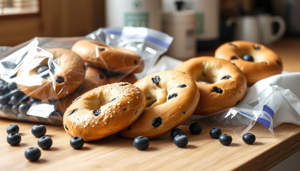 blueberry bagel storing