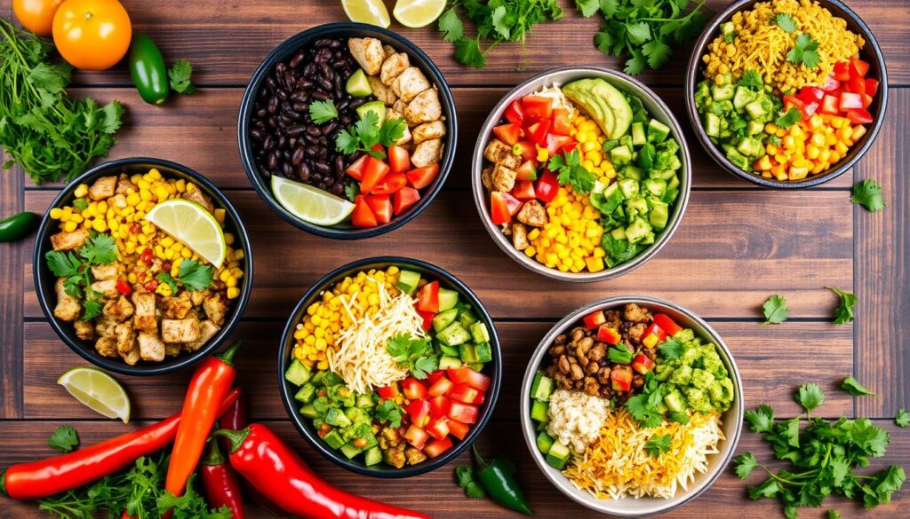 customizable burrito bowls