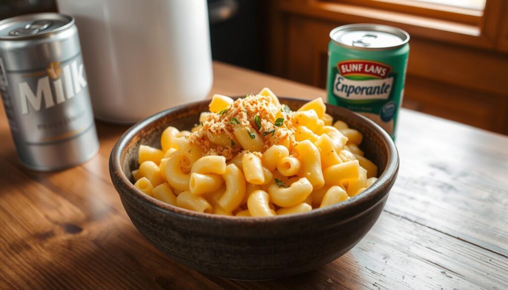 macaroni and cheese with evaporated milk